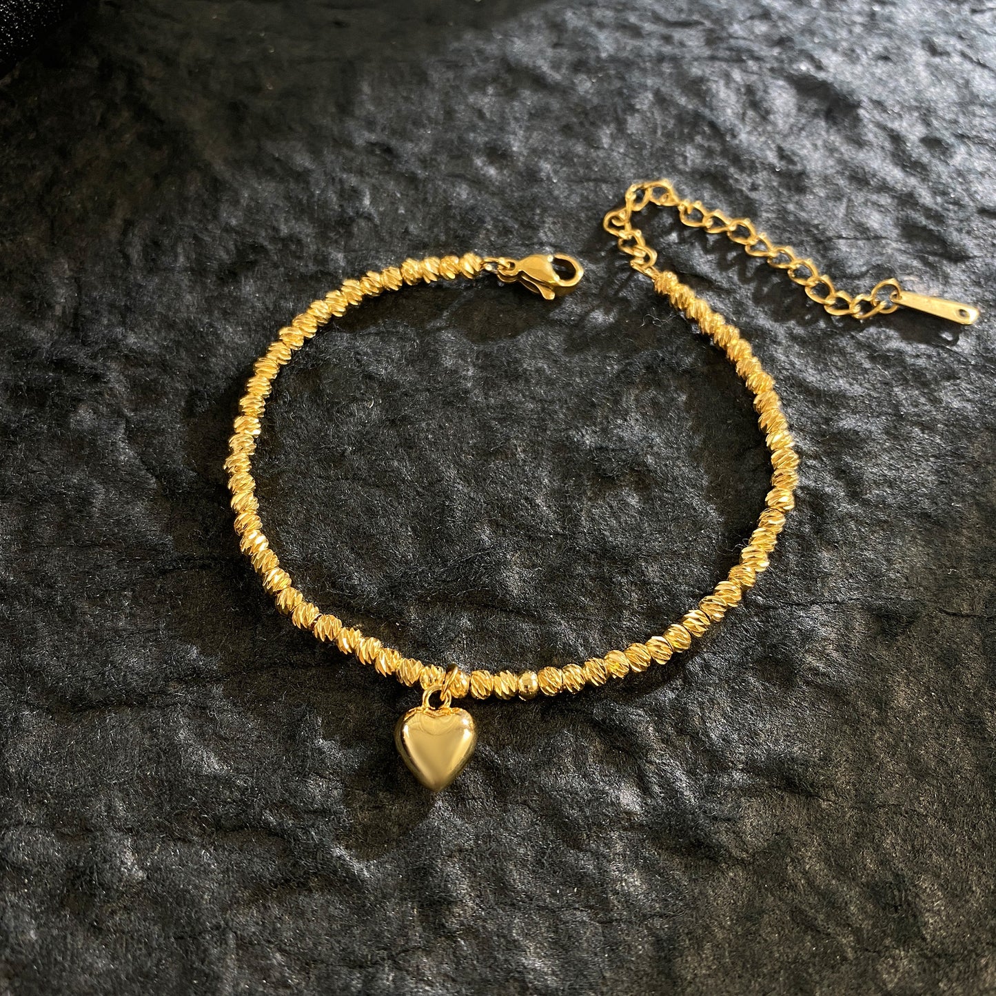 Titanium Steel Gold-plated Flower Bright Choker Bracelets