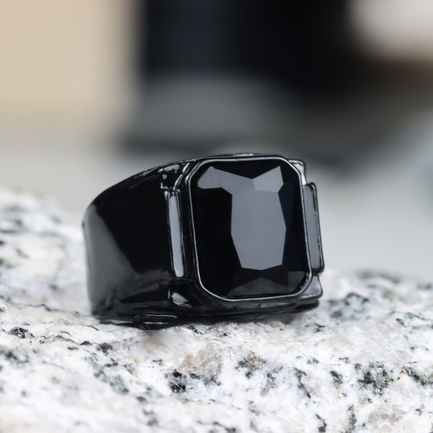 Men's Ruby Fashion Ornament Punk Hip Hop Rings