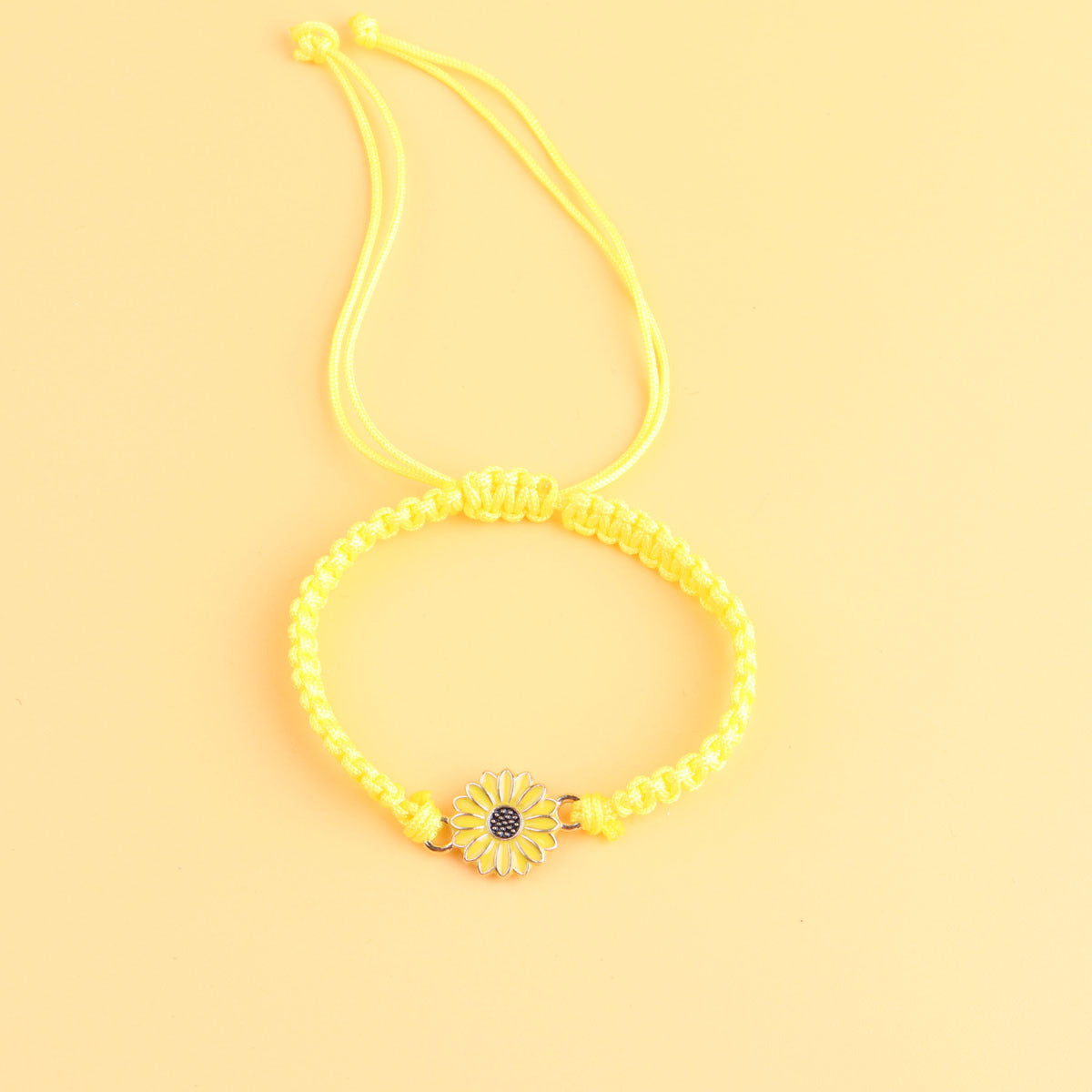Exquisite Fashion Colorful Sunflower Woven Friendship Bracelets