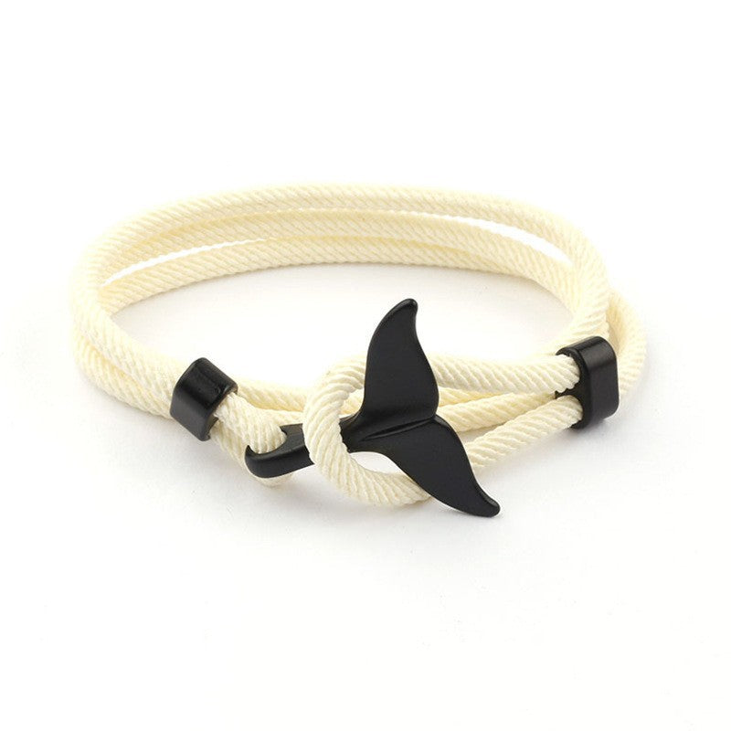 Whale Tail Woven Hand Strap Double Separable Mold Bracelets