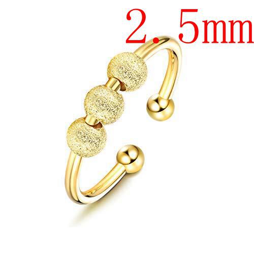 Shining Sand Beads Anxiety Personality Fashion Ornament Rotating Simple Rings