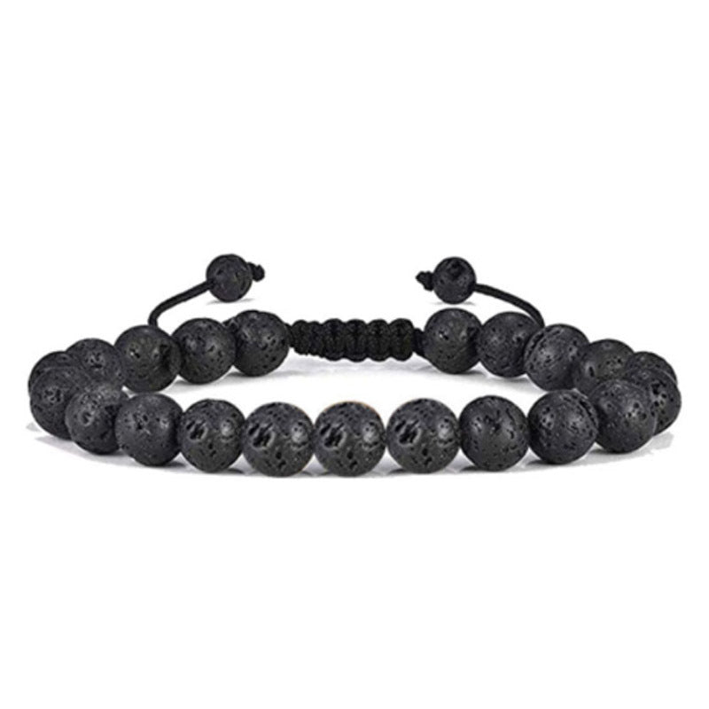 Men's Ornament Hematite Obsidian Matte Weave Vintage Bracelets