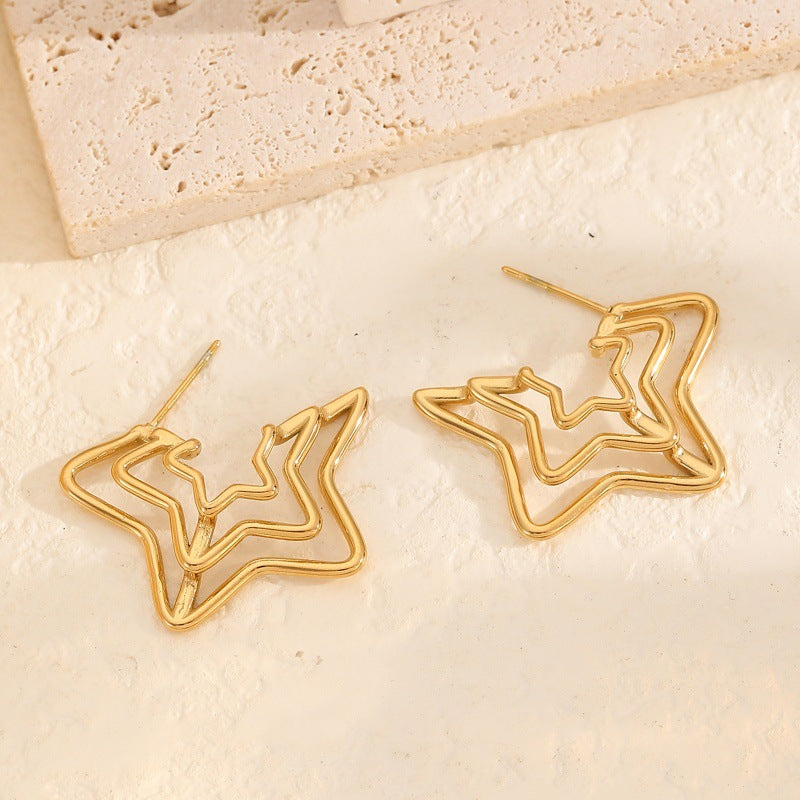 Simple Grace Personality Missing Angle Exaggerated High-grade Earrings