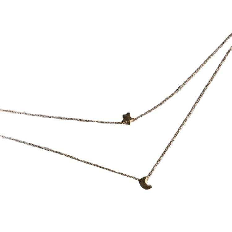 Women's Style Star Moon Short Clavicle Chain Necklaces