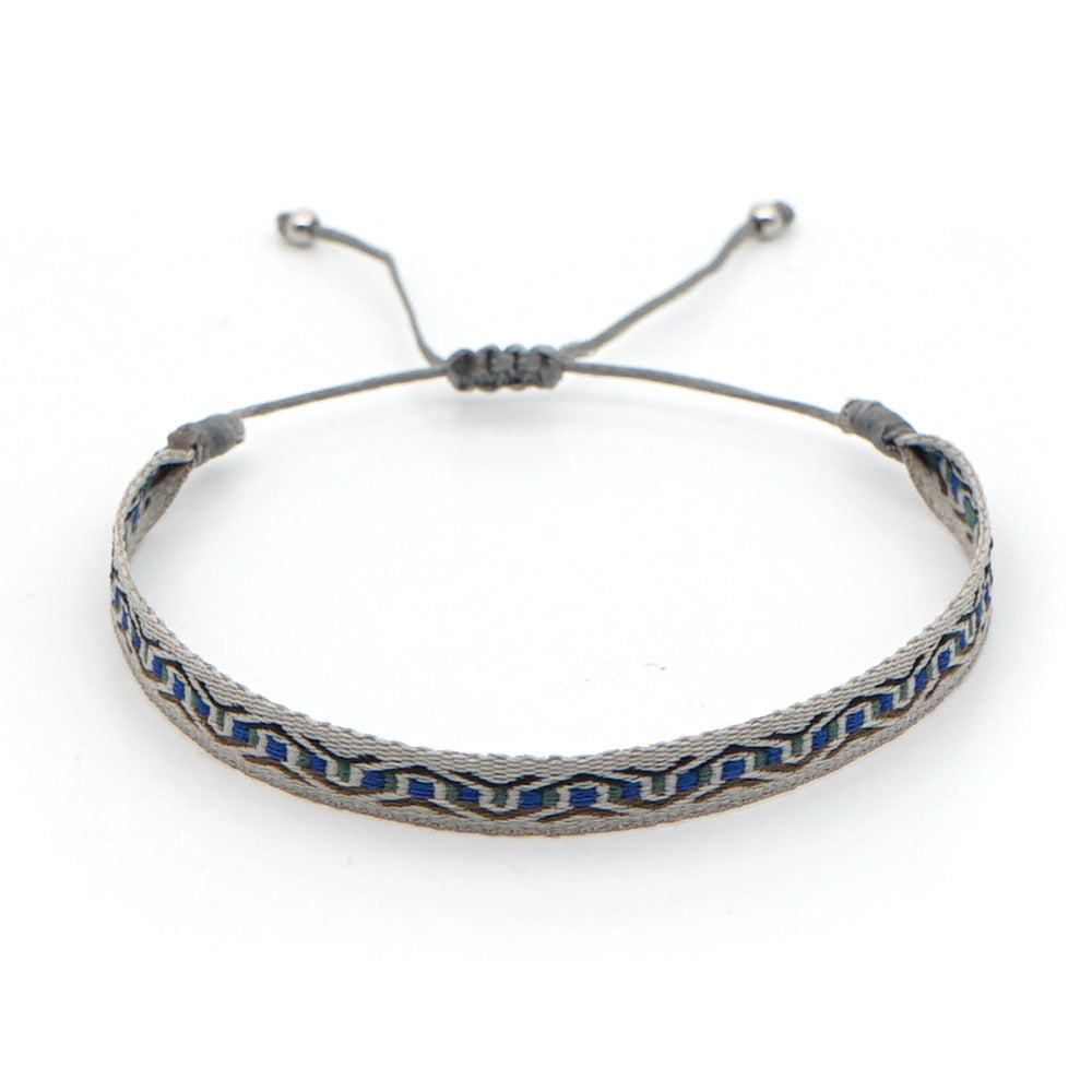 Women's South American Columbia Ethnic Style Webbing Bracelets