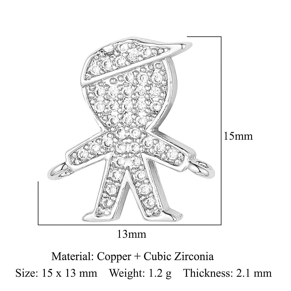 Copper Zircon Ornament Accessories Dripping Oil Pendants