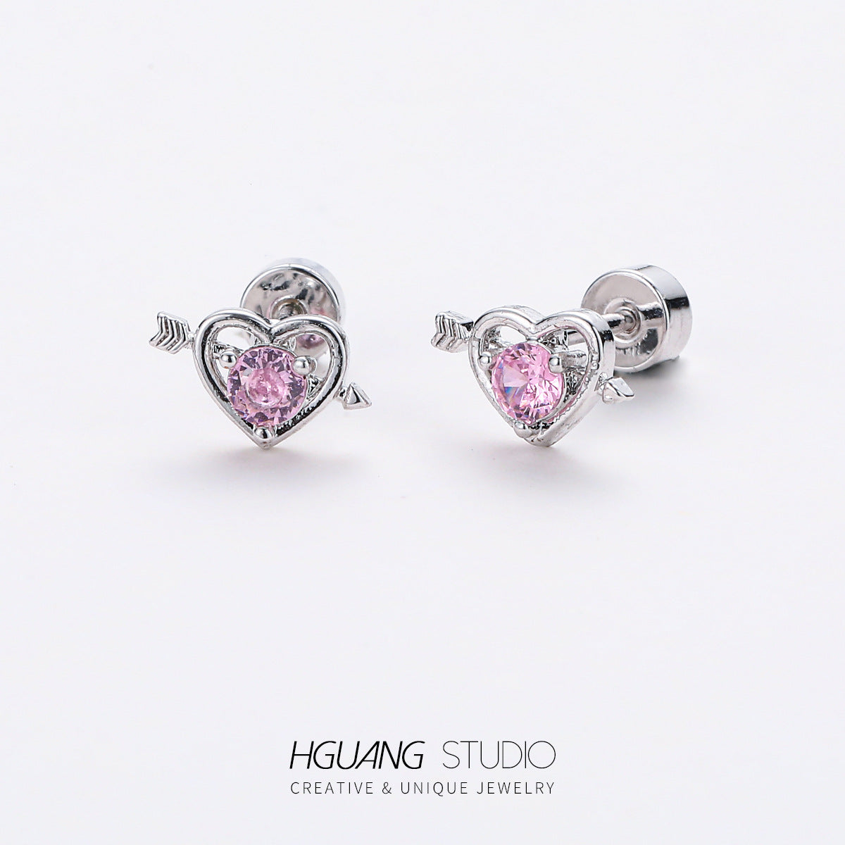 Titanium Steel Gold Ear Bone Piercing Earrings