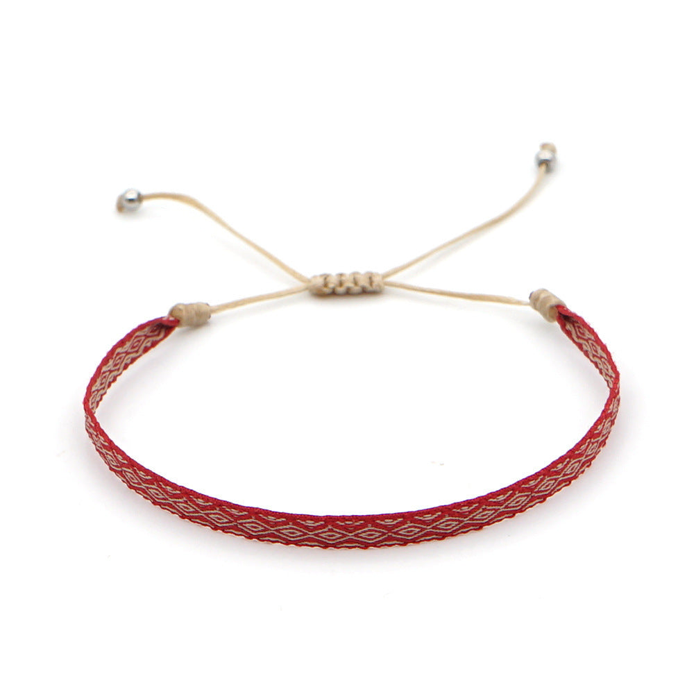 Women's South American Columbia Ethnic Style Webbing Bracelets