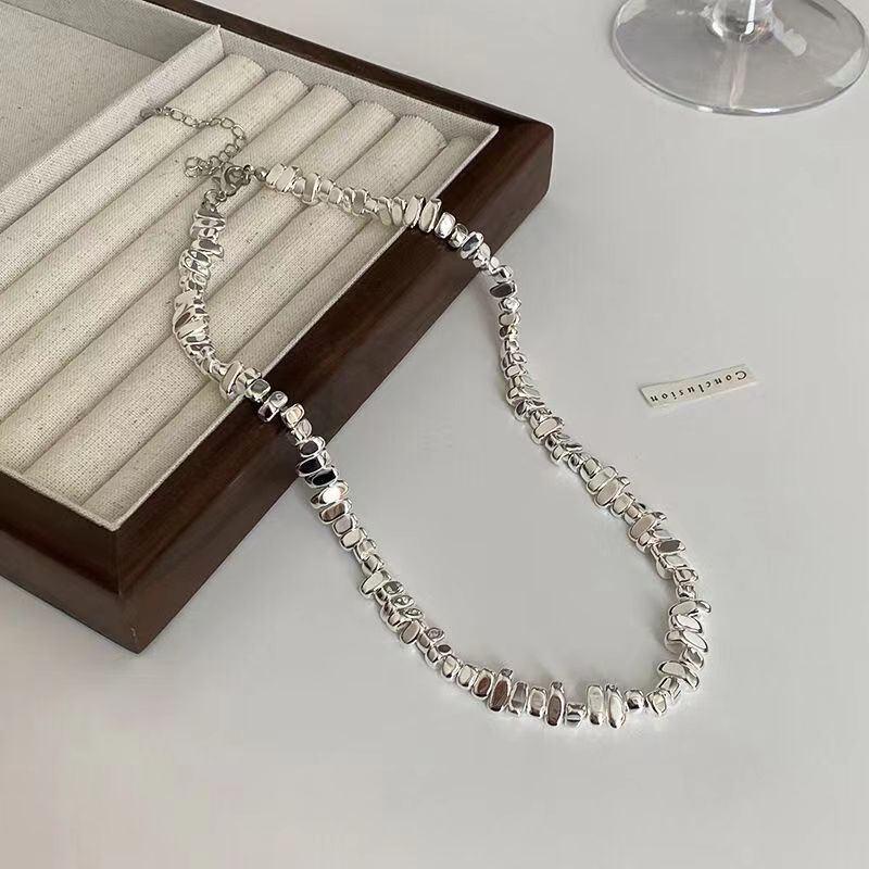 Women's Sier Irregular Design Clavicle Chain Fashion Necklaces