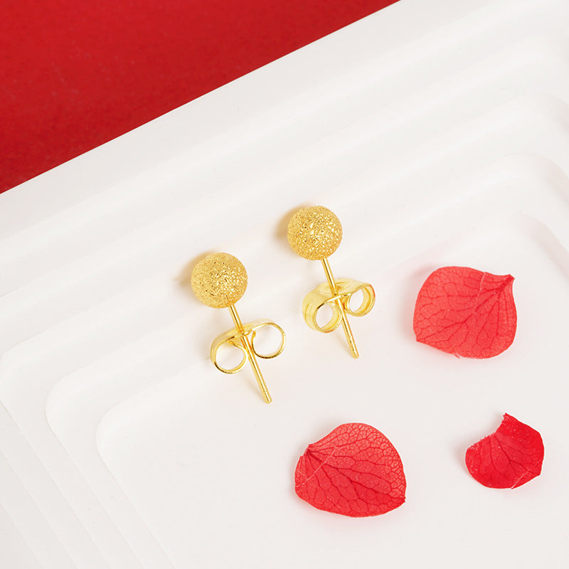 Flower Personality Minimalist Design Light Luxury Earrings