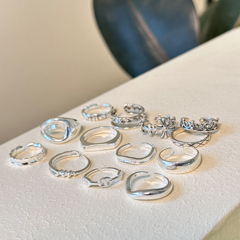 Finger Collection Sterling Sier Material Recent Combination Rings
