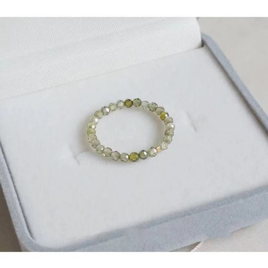 Tourmaline Turquoise Garnet Small Particle Fashion Rings