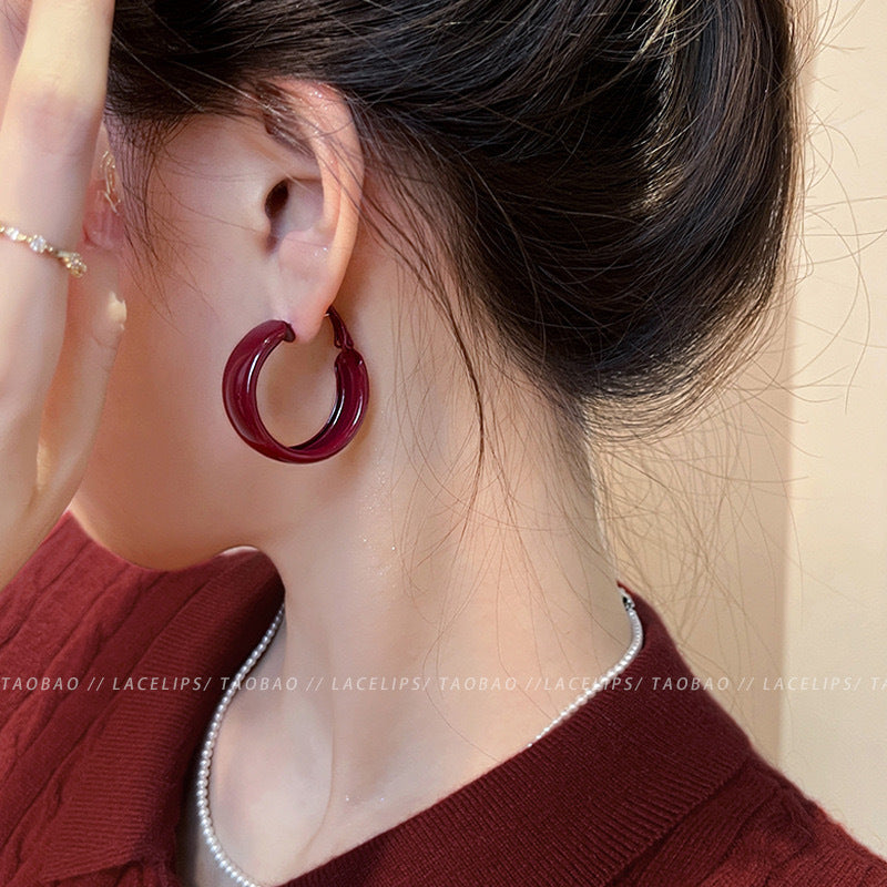 Women's Wide Eardrop High-grade Ear Exaggerated Temperamental Earrings
