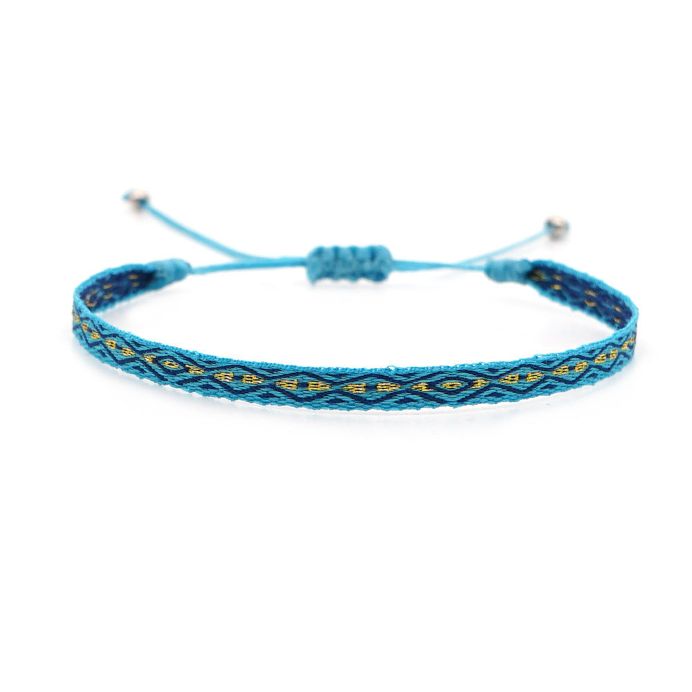 Women's South American Columbia Ethnic Style Webbing Bracelets