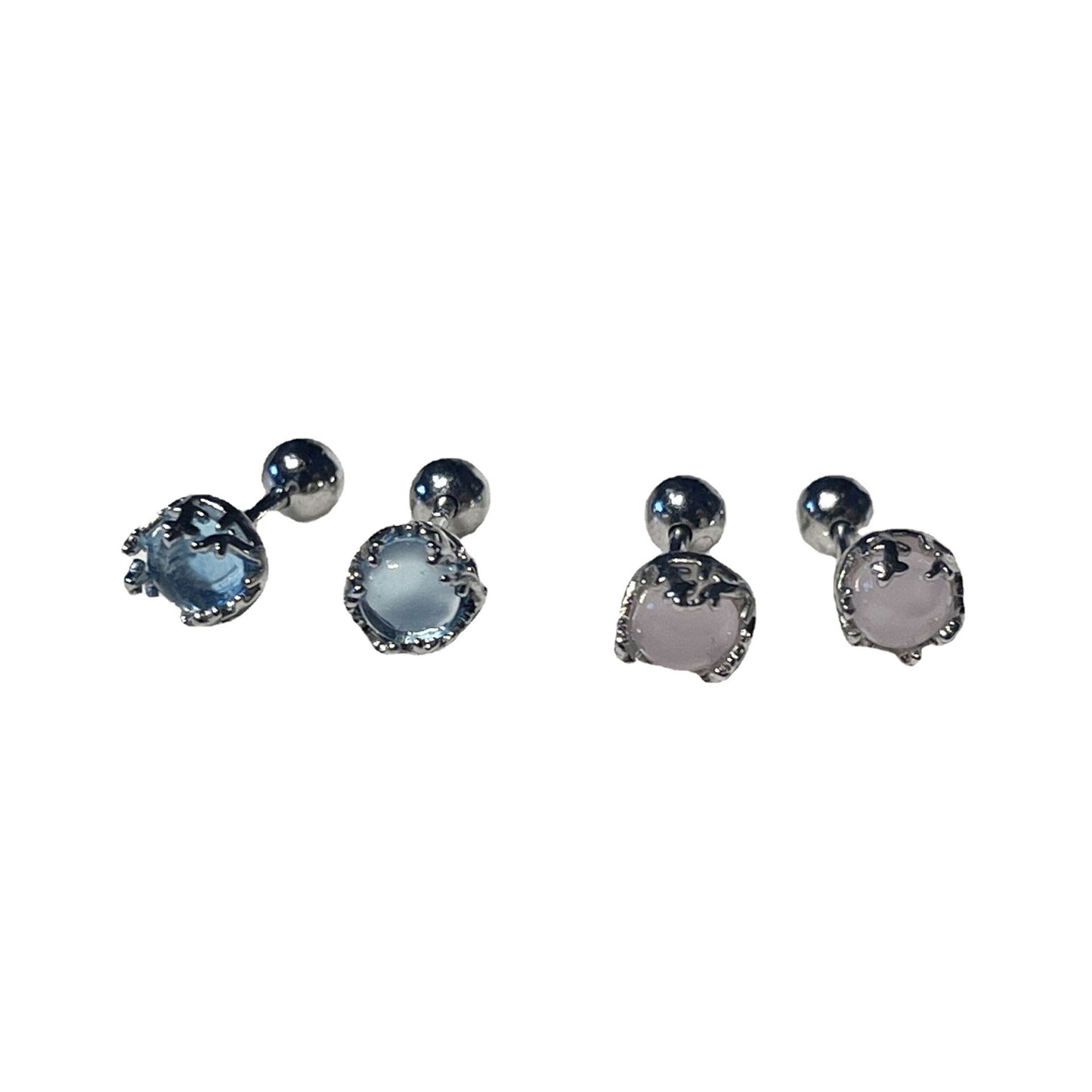 Women's Fantasy Mori Small High-grade Screw Tightening Buckle Earrings