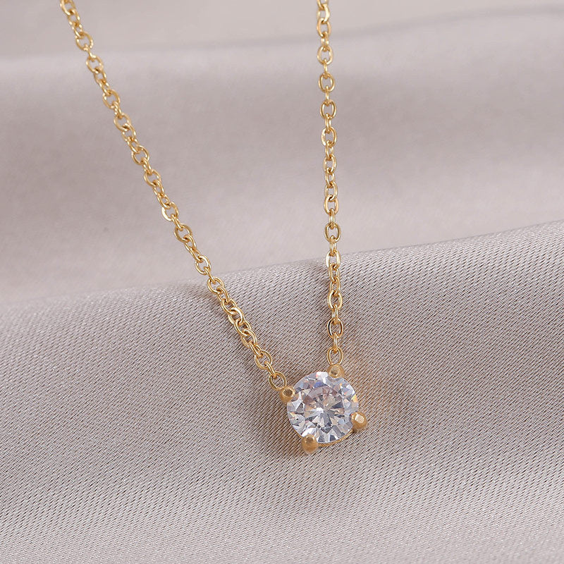 Steel Female Niche Design Clavicle Chain Exquisite Necklaces