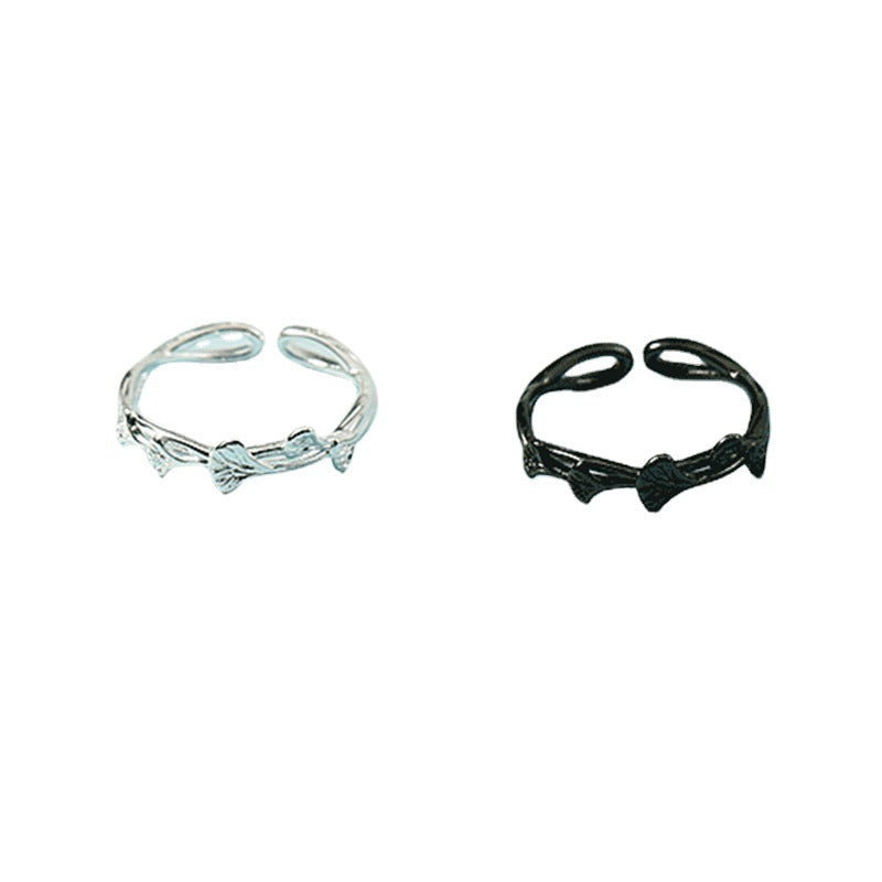 Women's Leaf Open Exquisite Vine Artistic Fresh Gift For Fashion Unit Ring