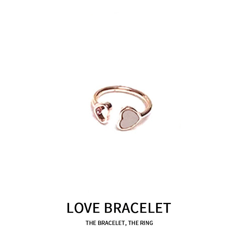 Fragrant Power Rose Gold Plated Peach Rings