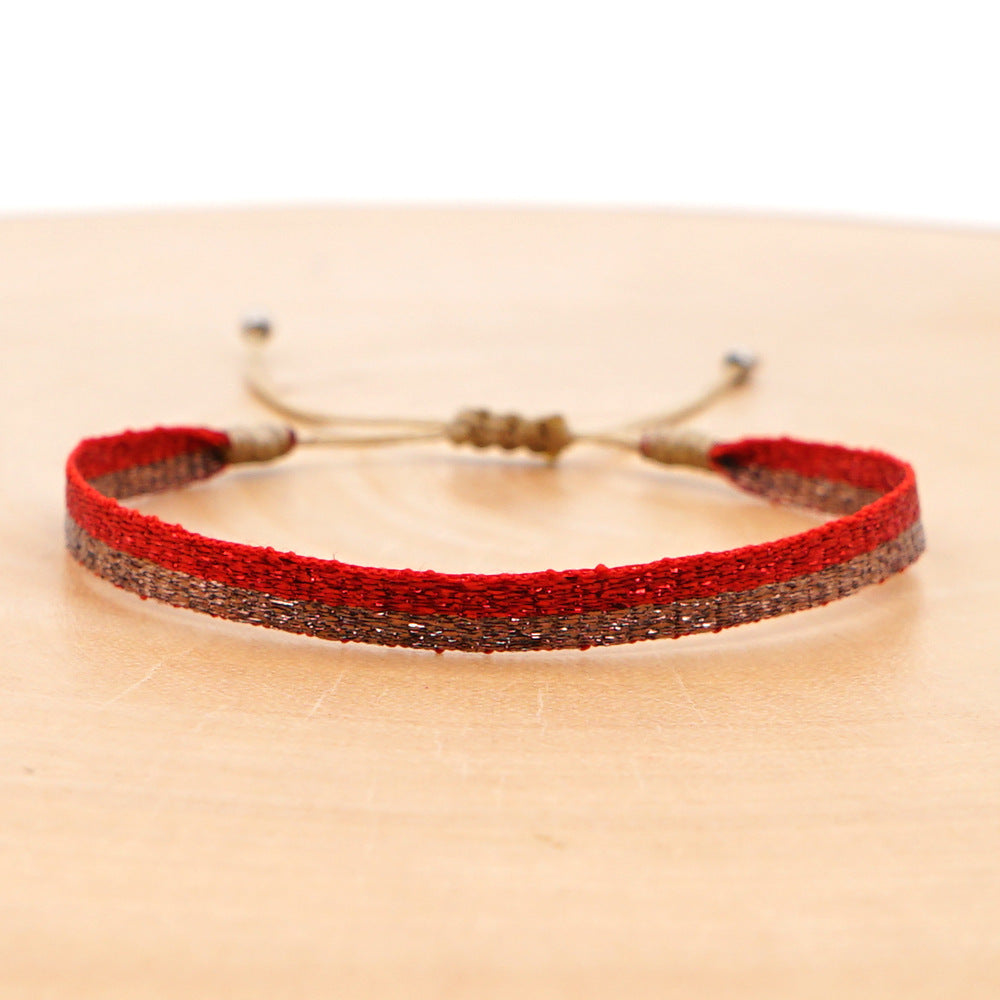 Women's South American Columbia Ethnic Style Webbing Bracelets