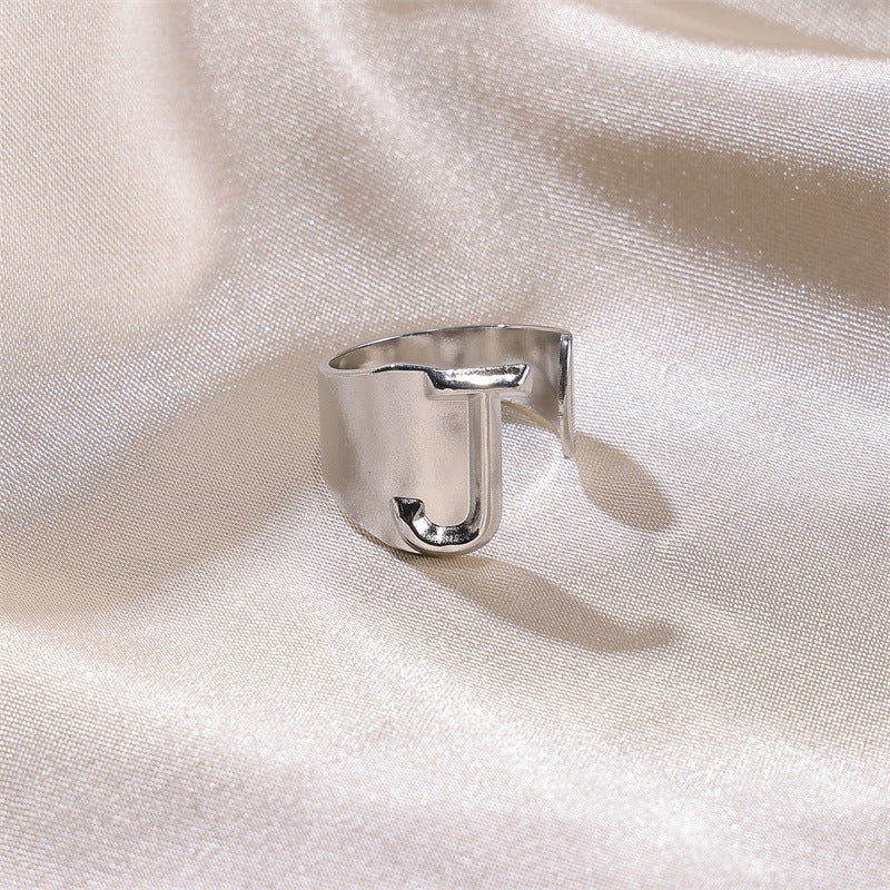 Letters Female Style Fashion Knuckle Personality Vintage Stainless Rings