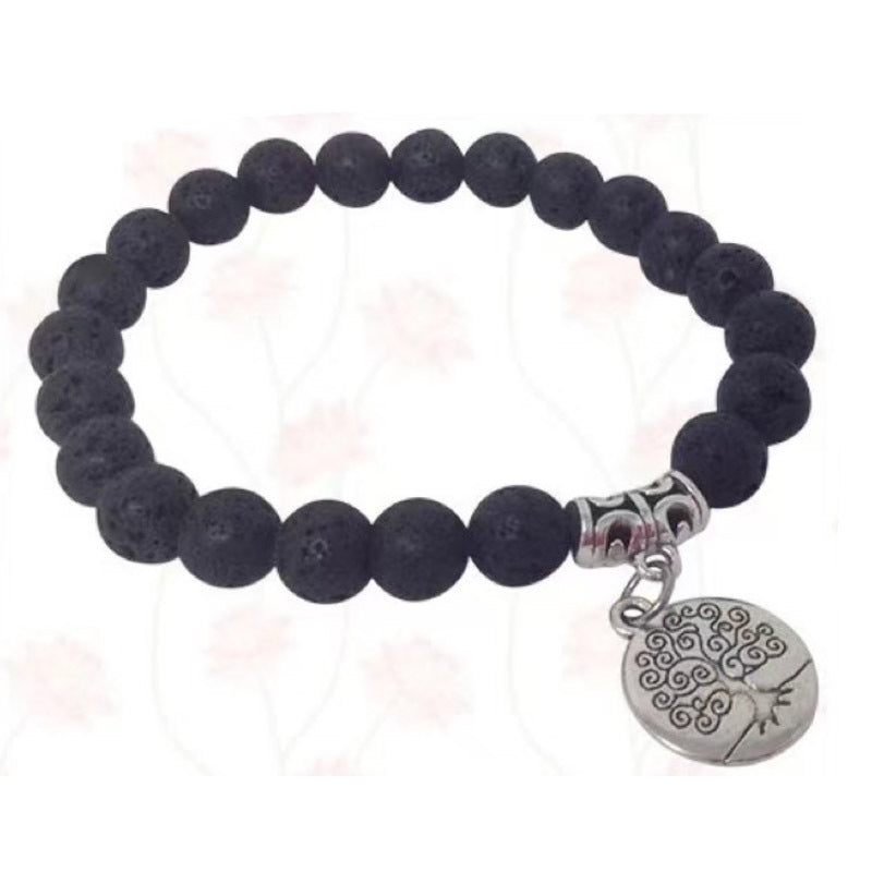 Men's Ornament Hematite Obsidian Matte Weave Vintage Bracelets