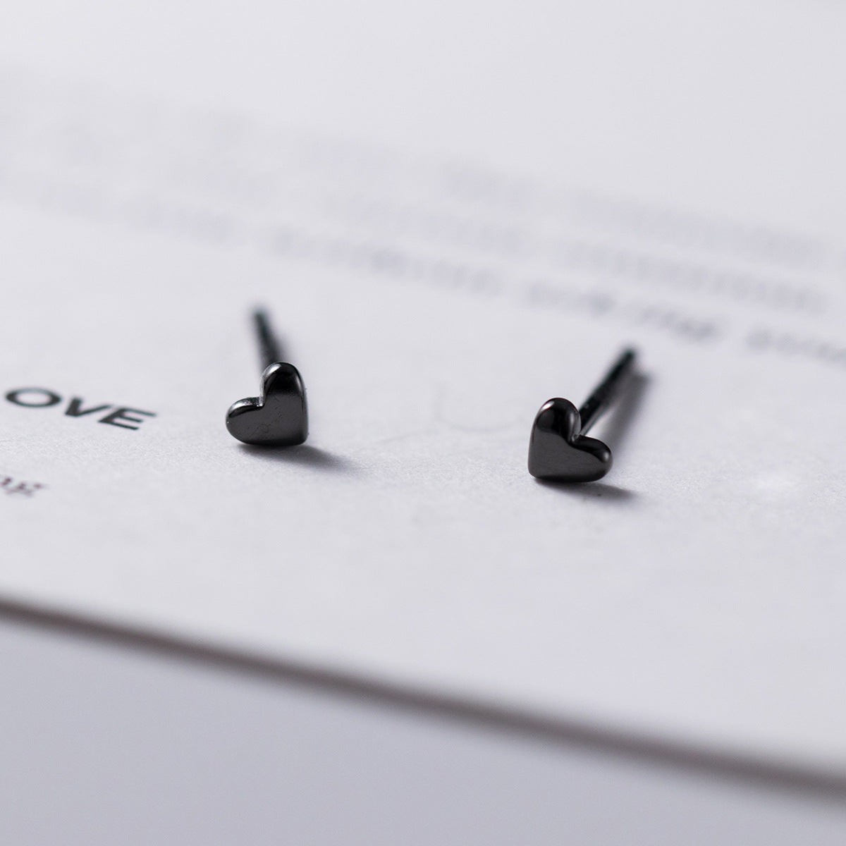 Sier Mini Love Heart Before Sleep Rings