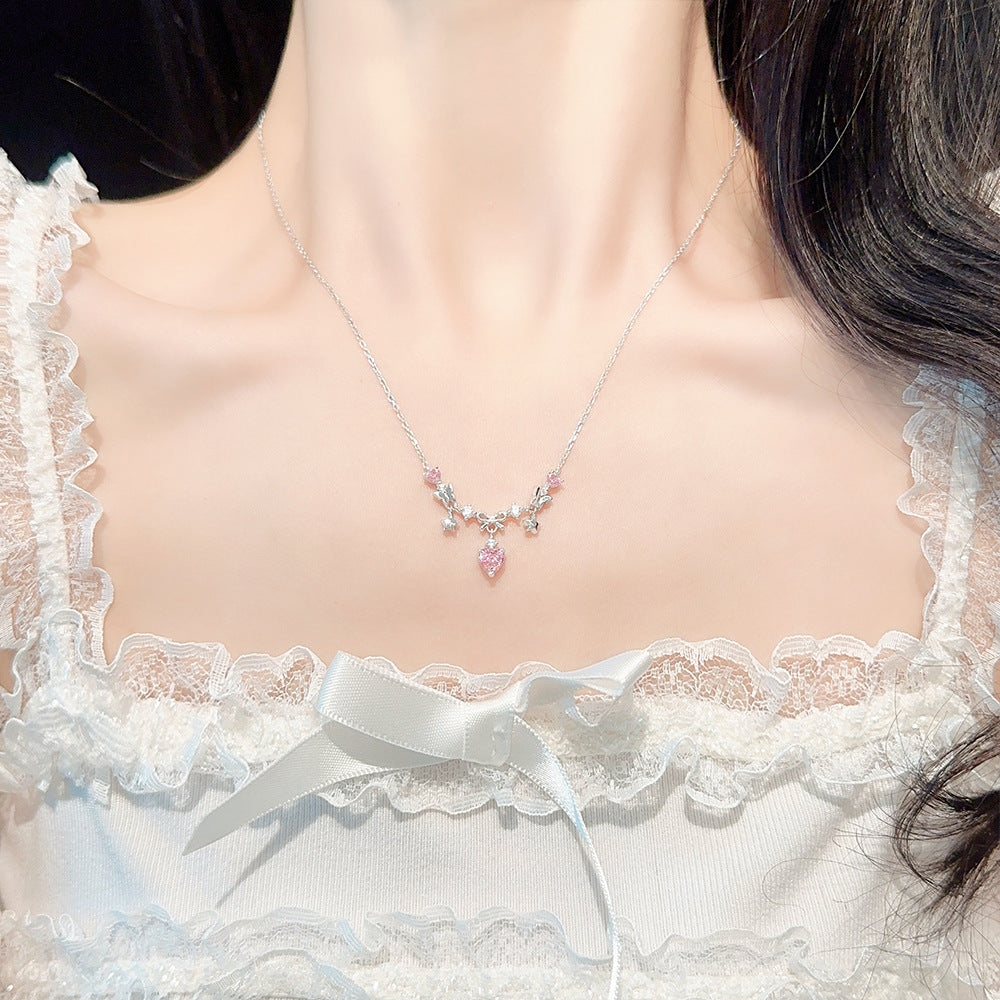Design Sterling Sier Ice Flower Cut Necklaces