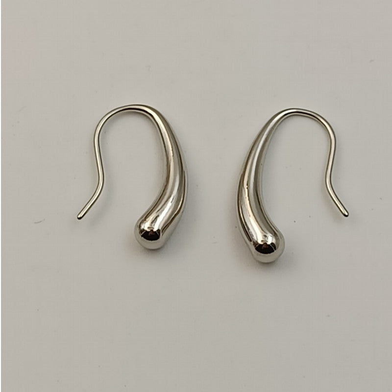Korean Style Stainless Steel Drop-shaped Cold Niche Design Earrings