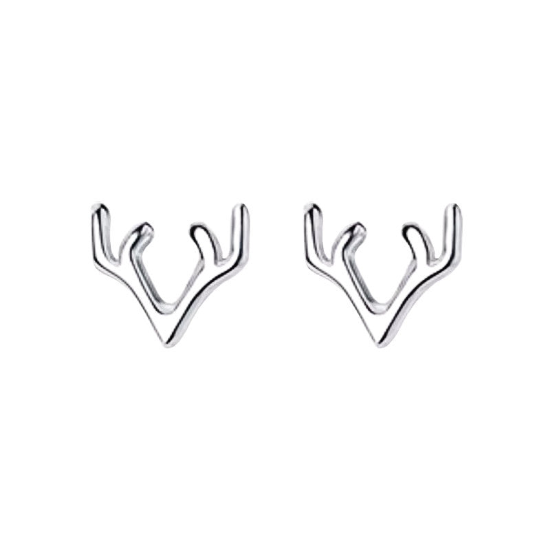 Women's Has Your Ear For Trendy Antlers Simple Compact Design Earrings