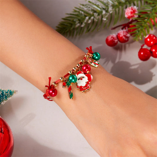 Christmas Versatile Fashion Hand-woven Tree Elk Bracelets