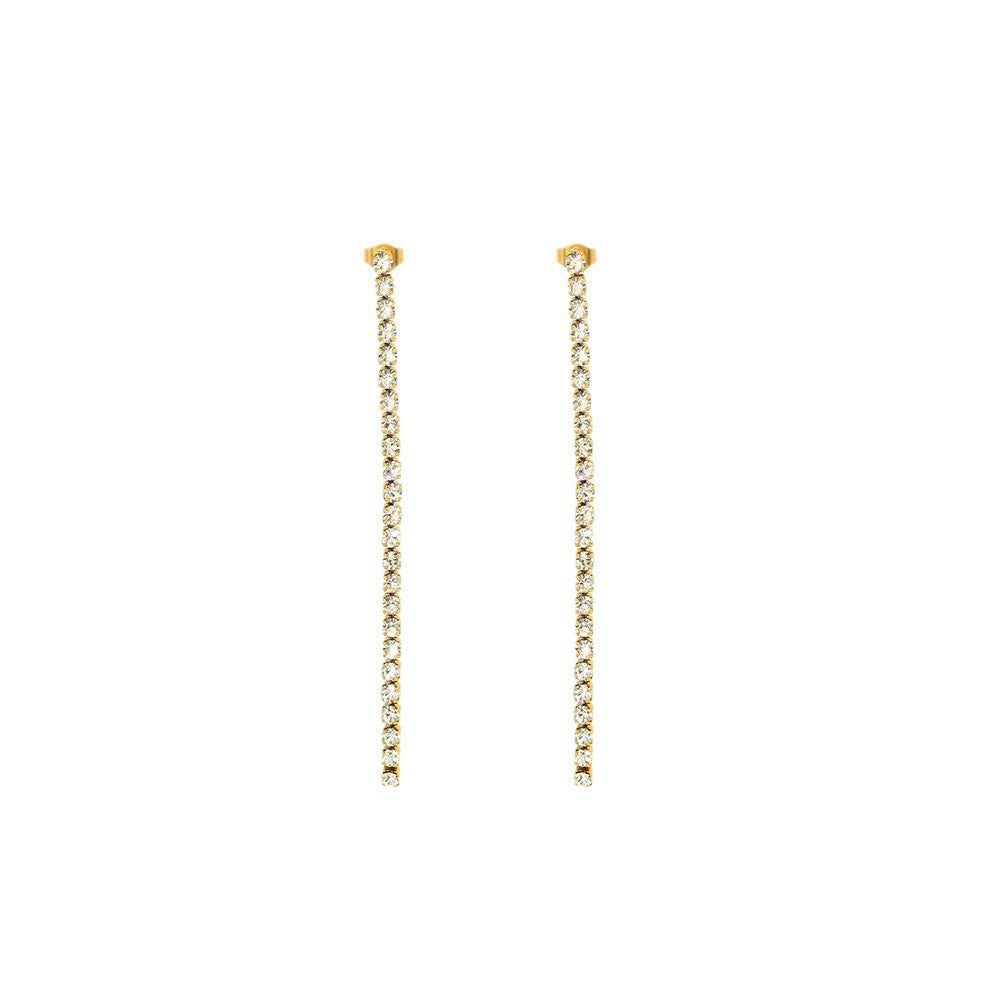 Women's Chain Net Ball Fashionable Elegant Face Earrings