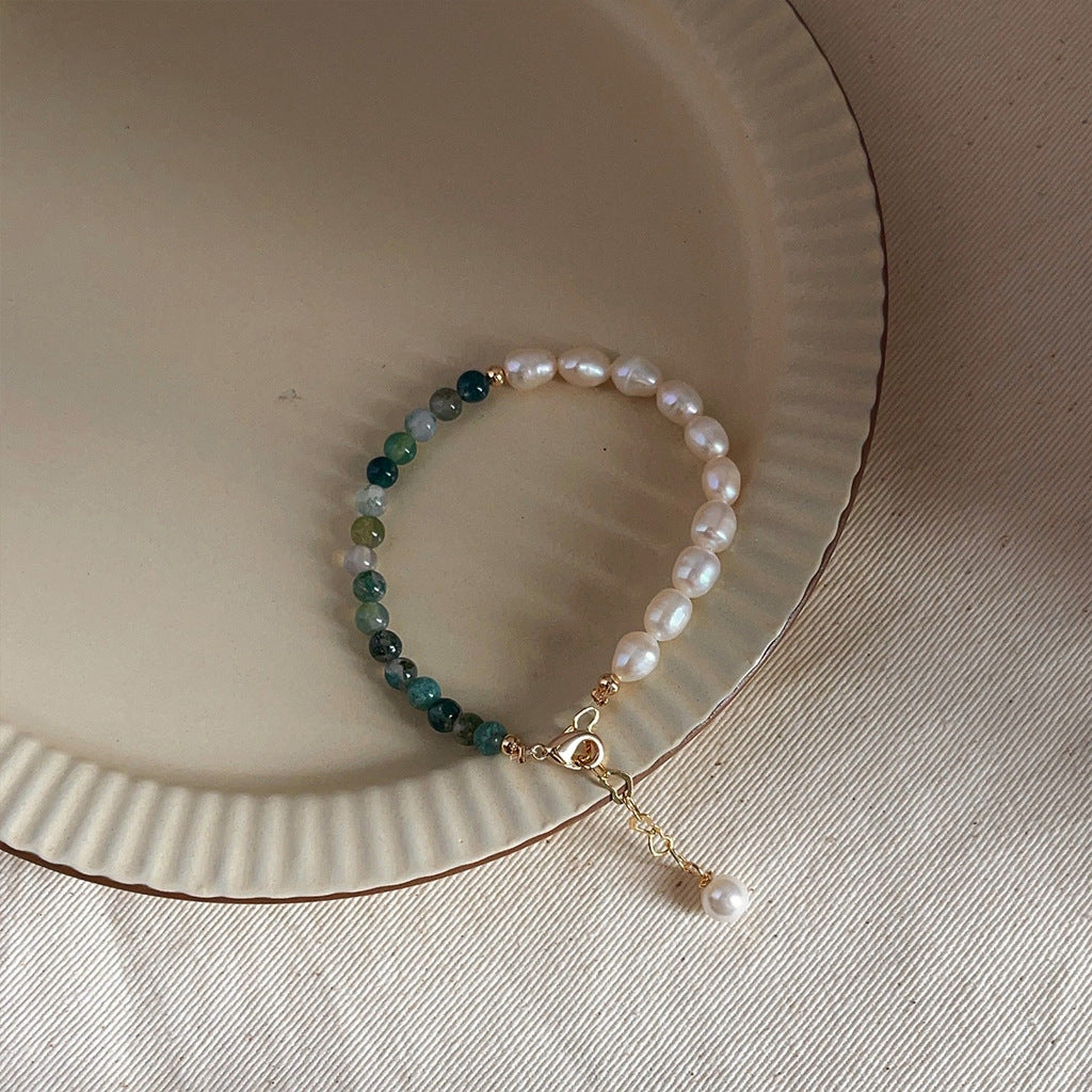 Natural Pearl Retro Minority Moonstone Graceful Bracelets