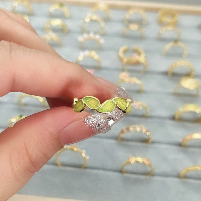 Flower Fashion Personalized Opening Adjustable Index Finger Rings