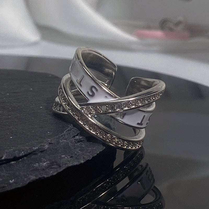 Cream Style Niche Design Personality Cartoon Creative Rings