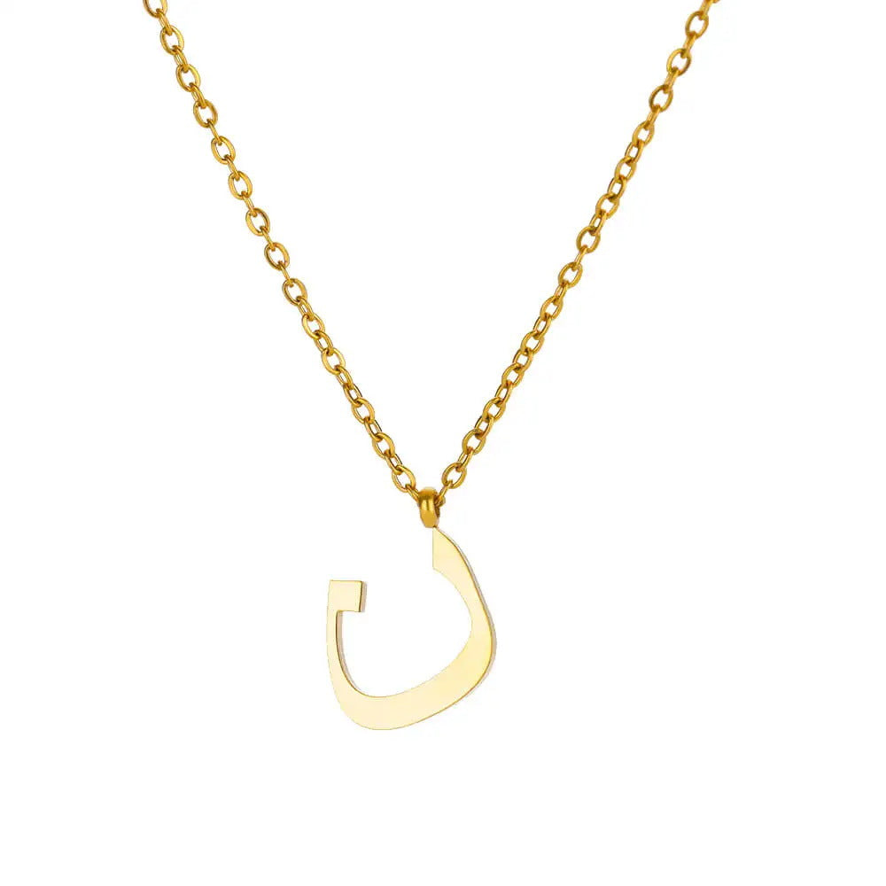 Fashion Personality Cut Arabic Letter Stainless Pendants