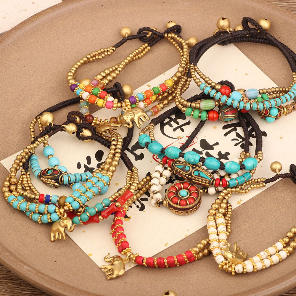 Niche Weave Vintage Nepal Ethnic Tibetan Bracelets