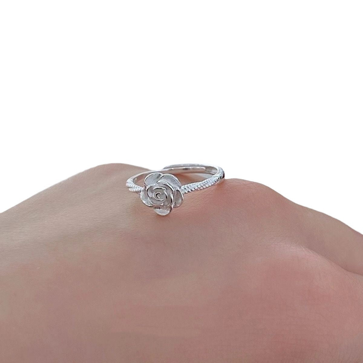 Luxury High-grade Golden Rose Female Flowers Rings