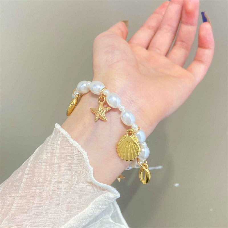 Women's Summer Beach Ocean Series Exaggerated Starfish Shell Necklaces