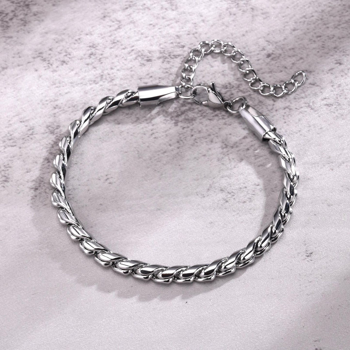 Men's Stainless Steel Handmade Chain Vintage Old Bracelets