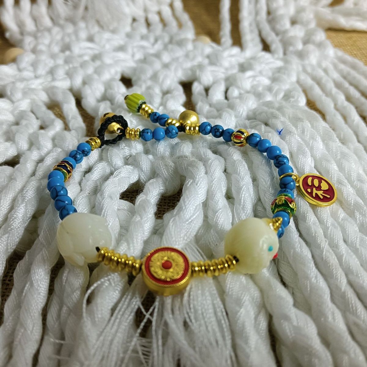 Women's Style Retro Personality Nepal Beads Thailand Wax Bracelets