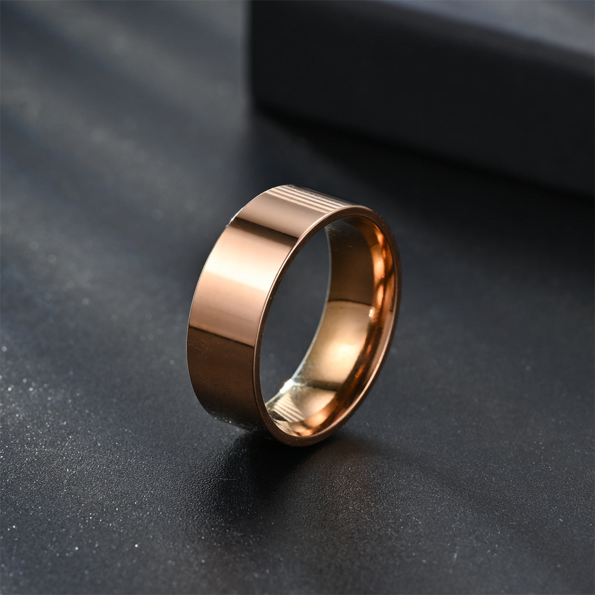 Inner Ball Outer Flat Can Carve Writing Rings