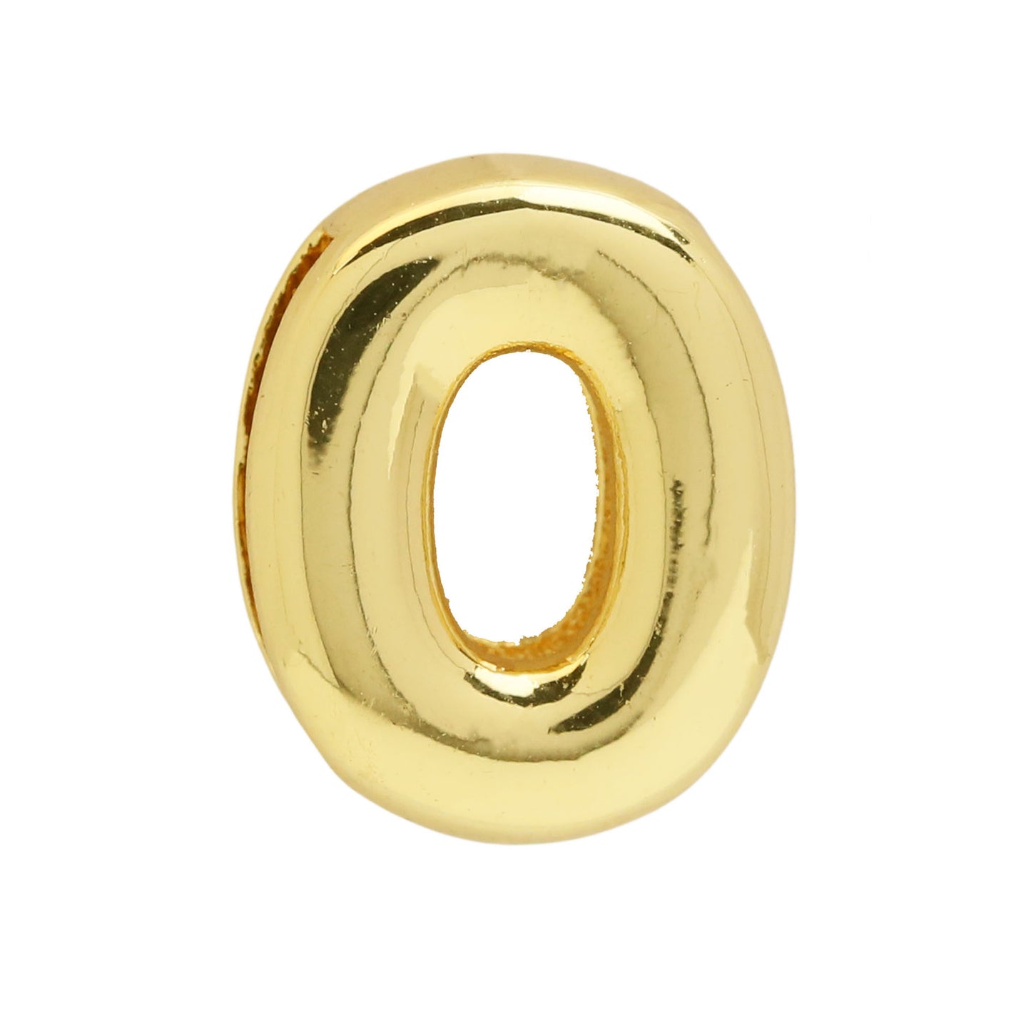 Golden Chubby Balloon Bubble Glossy Letter Bracelets