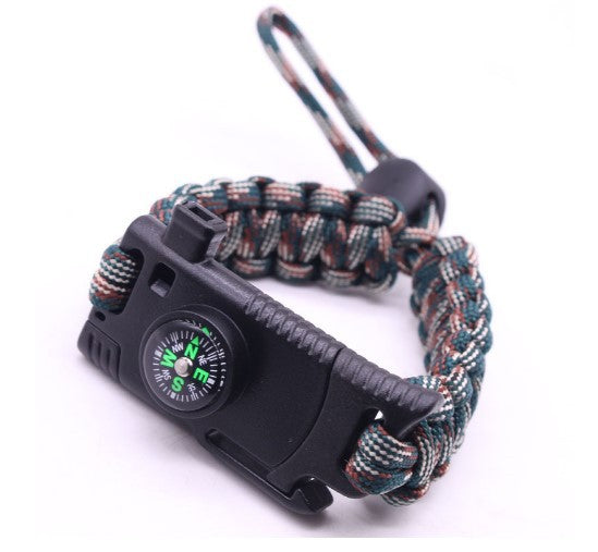 Multifunctional Carrying Strap Camping Survival Outdoor Adventure Emergency Bangle Bracelets