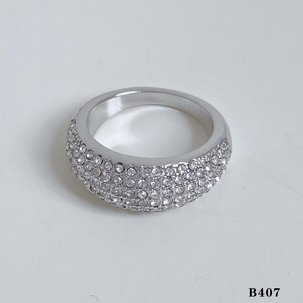 Stainless Steel Love Heart Bow Tie Rings