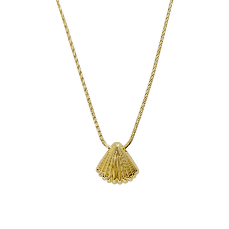 Fashionable Minority Shell Texture Female Clavicle Chain Necklaces