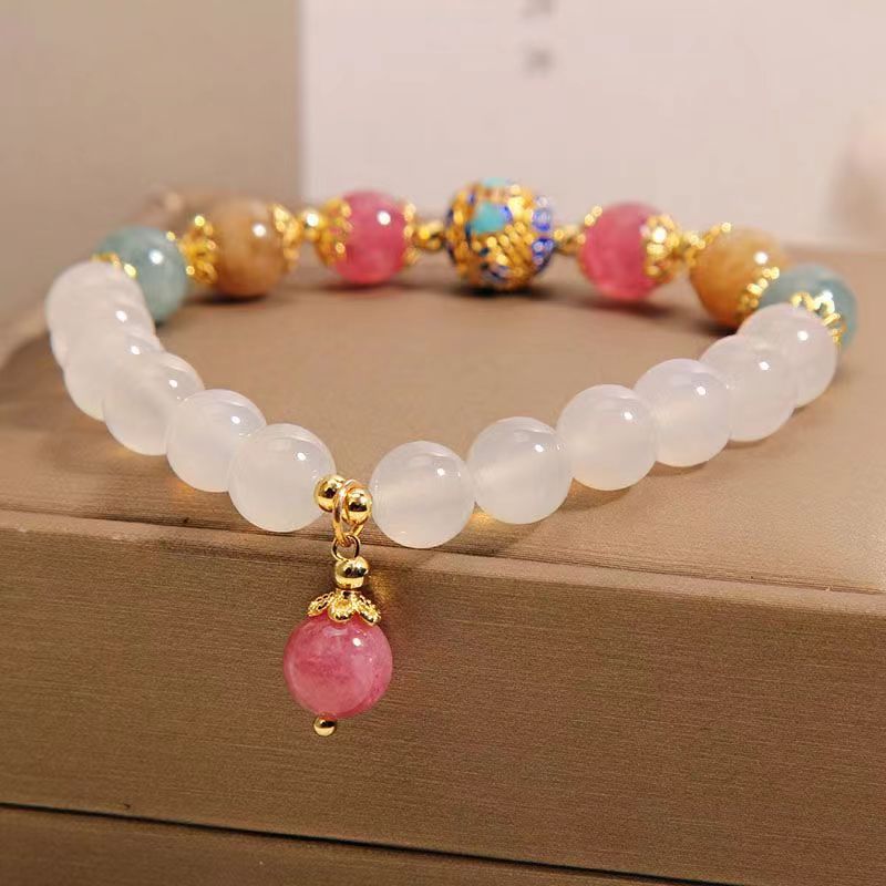 Personality Trendy High Sense Tourmaline Chain Bracelets
