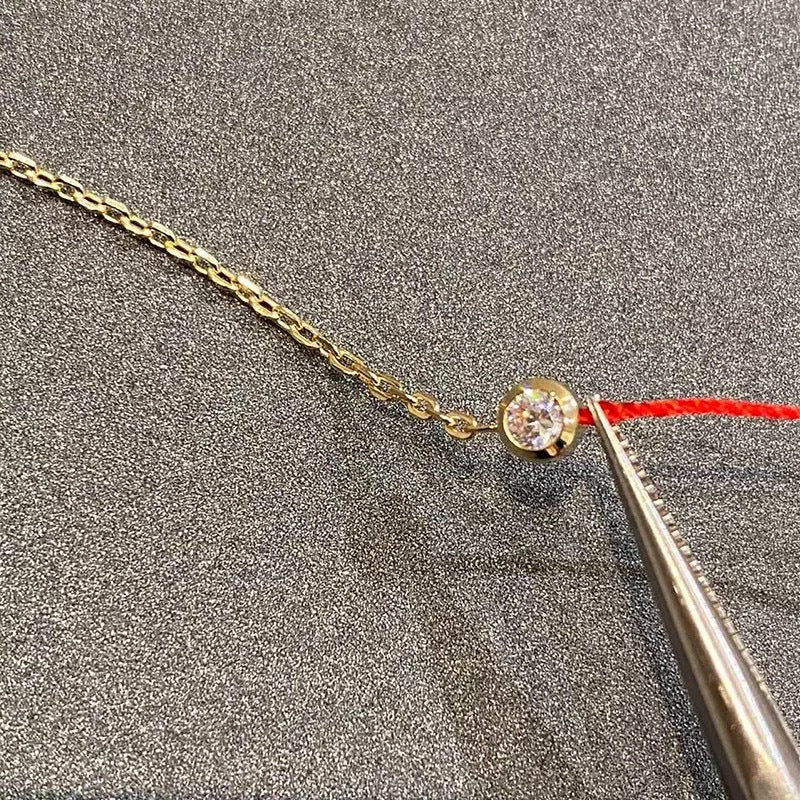 Little Red Rope Half Chain Single Bracelets