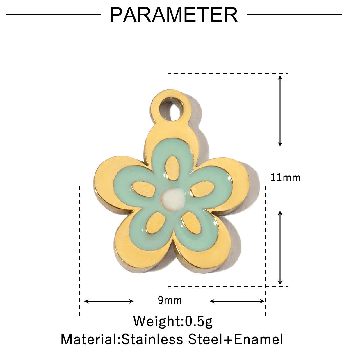 Flower Fish Colorful Oil Titanium Steel Female Angel Pendants