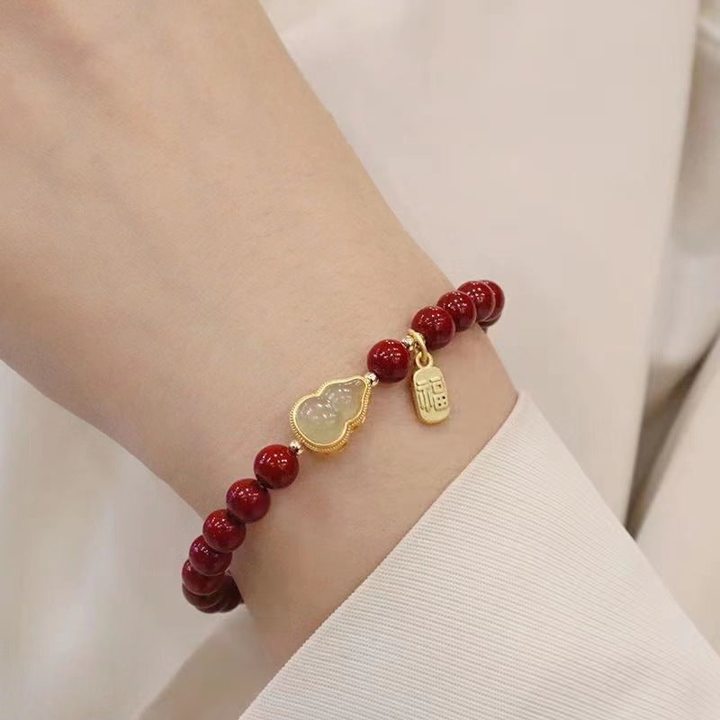 Women's & Men's Cinnabar Red Lucky Fortune For Life Safe Bracelets