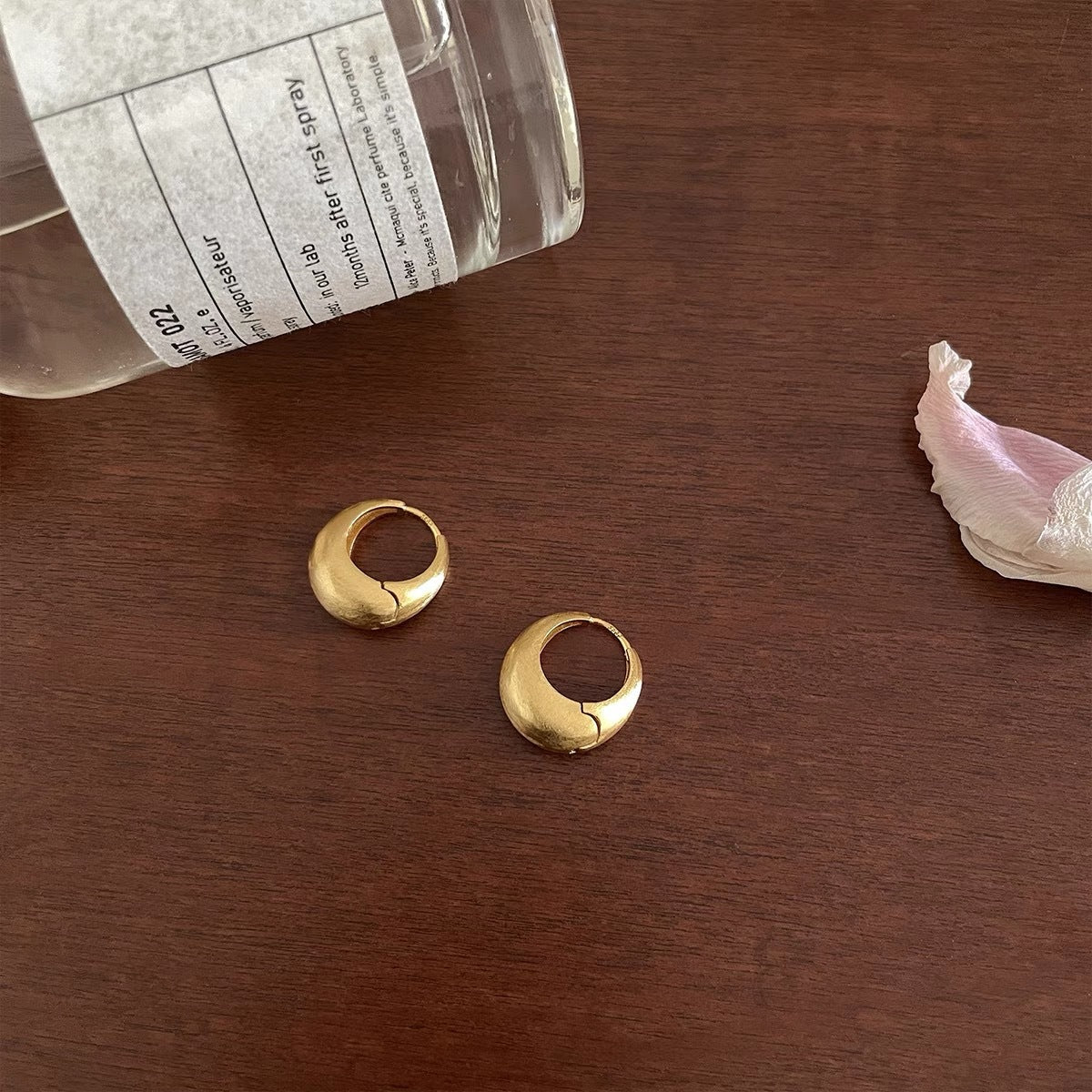 Women's Brushed Circle Ear Clip Simple Cold Style Elegant Wild Rings